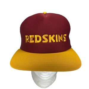 Vintage Washington Redskins Hat Mesh Foam Snap Back Trucker Cap 1980s New Era
